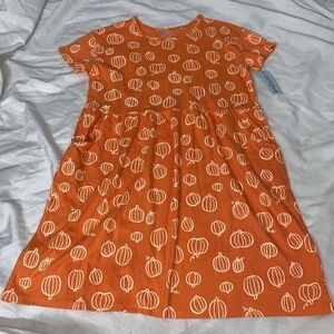 Cat & Jack Pumpkin Dress XL 14